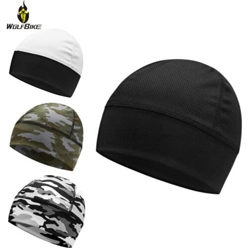 WOSAWE Breathable Mesh Mens Cycling Helmet Inner Caps Anti-Sweat Hat Thin Bicycle Bike Racing Ski Under Helmet Lining Caps