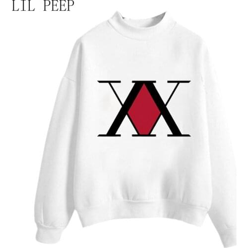 Funny Print Hunter X Hunter Logo Girls Long Sleeve Hoodies Autumn Spring Cute Women Sweatshirt Pullovers Korean Style Warm
