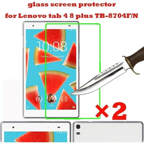 2PCS Tempered Glass For Lenovo Tab 4 8 / 8 Plus TB-8504X TB-8504F TB-8704F TB-8704X TB-8504 TB-8704 Tablet Screen Protector Film