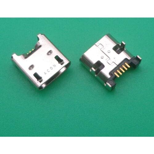 10pcs NEW Micro USB Jack Connector Charging Socket Port for Asus K004 FonePad K004 for Zenfone 4 USB 5pin Charging connector