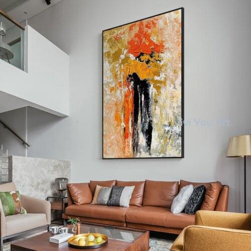 100% Unique Art Handmade Abstract Pictures Oil Paintings On Canvas Modern Wall Picture For Living Room Home Decoration No Frame