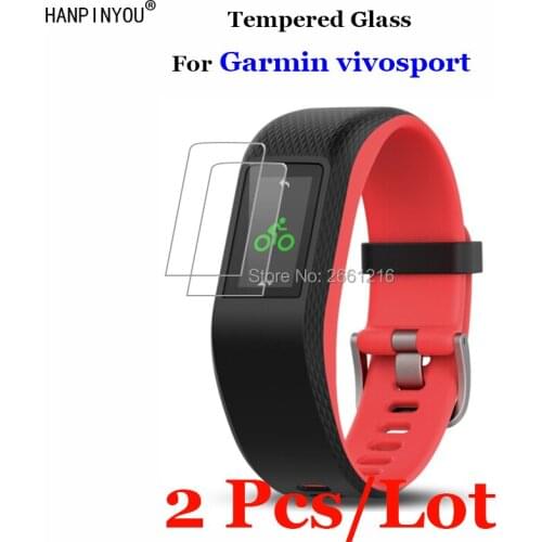 2 Pcs/Lot For Garmin vivosport Tempered Glass 9H 2.5D Premium Screen Protector Film For Garmin Vivosport SmartWatch Wristband