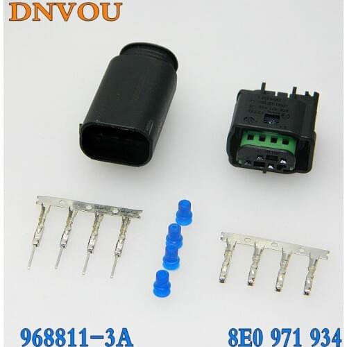 1 set 4 Pin Way sensor Electrical Wire Connector Plug Reversing video plug free shipping