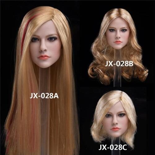 JXTOYS-028 1/6 European and American Beauty Singer Head Carving 12-inch Action Figure Toy Accessories Can Be Used As Friend Gift