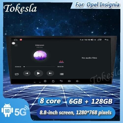 Tokesla Android 11 Car Radio Audio DVD navigator Intelligent Central Multimedia player Screen System For Opel Insignia 2003-2008
