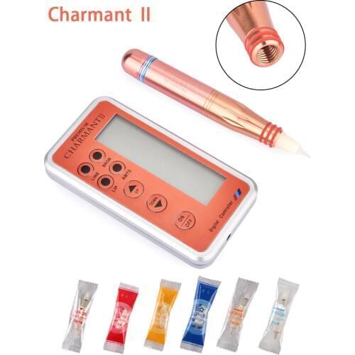 Charme Princesse Permanent Makeup Pen Digital Premium Machine Intelligent Control Panel Set for Eyebrow Lips Rotary Swiss Motor