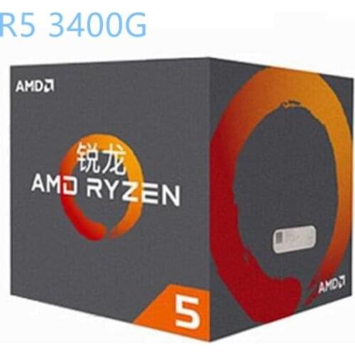 AMD Ryzen 5 3400G R5 3400G 3,7 GHz Quad-Core ocho-Hilo de 65W procesador de CPU l3 = 4M amenchufe AM4 nuevo y tiene ventilador