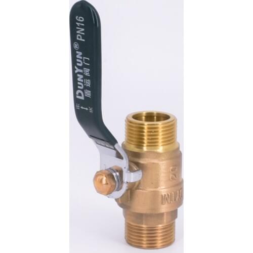 DN20 G 3/4" BSP Male Brass Ball Valve Water Gas Oil Port Size 15mm With Green Handle