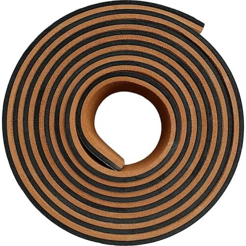 EVA Foam Faux Boat Teak Decking Sheet Pad for Marine Yacht Brown with Black Strip, Self-Adhesive and Non-skid, 2400 x 58 x 6mm