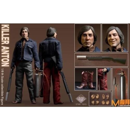 1/6 STAR TOYS STT003 No Country for Old Men Soldier Action Figure Display Killer Anton Chigurh Armor Model Figure Toy