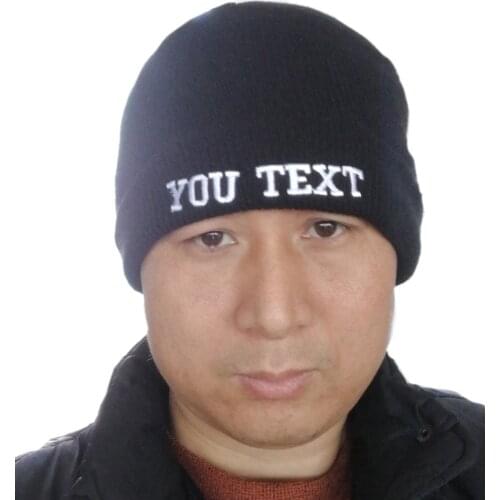 Custom Hat of Embroidery New Winter Knitted Cap Casual Beanies for Men Women Hip-Hop Skullies Hats Bonnet Unisex Cap Gorro