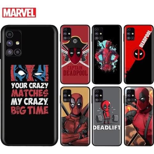 Deadpool Marvel Cool For Samsung Note 20 10 9 8 Ultra lite Plus Pro F62 M62 M60 M40 M31S M21 M20 M10S Soft Phone Case