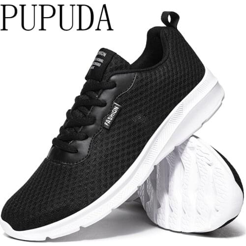 PUPUDA Men Casual Shoes Large Size Sport Sneakers Comfortable Running Shoes Men Mesh Sneakers Classic Walking Shoes Male 2020