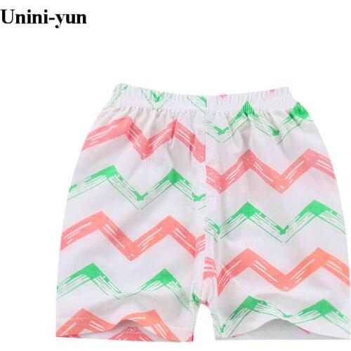 Summer Baby Girl Cotton Elastic Waist Wave Print Loose Casual Beach Shorts Pants Kids Girl Cute Toddler Shorts Baby Clothes