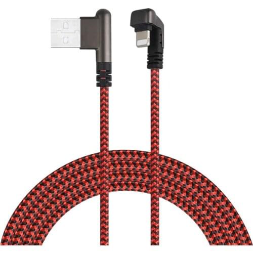 Nylon Braided 1M Fast Charging Cable with Zinc Alloy Housing for iPhone 5 6 6S 7 8 X