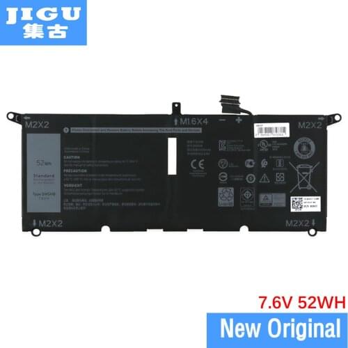 JIGU ORIGNAL Laptop Battery 0H754V H754V FOR DELL For XPS 13-9380-D1805W For XPS 13-9370-D1805G For XPS 13-9380-D1901TG