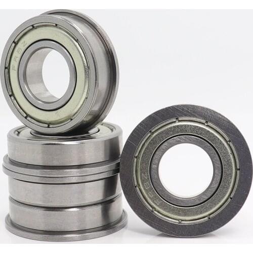 FR8ZZ Bearing 12.7x28.575x7.938mm ( 10 PCS ) ABEC-1 Miniature Flanged FR8 Z ZZ Ball Bearings RI-1218ZZ