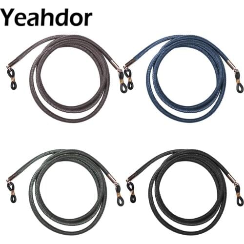 Anti-skid Leather Eyeglass Chains Lanyards Sunglasses Strap Chain Cord Neck Lanyard string Holder Eyewear Accessories