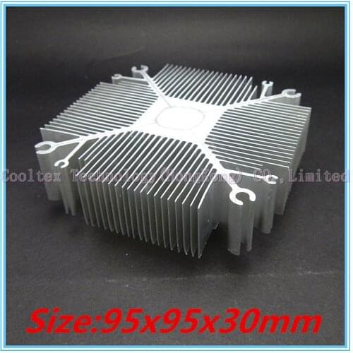 Recommended) High quality 95x95x30mm Aluminum heatsink radiator heat sink for LED chip Electronic