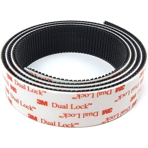 3M SJ3551 Reclosable Fastener Black Type 400 Self Adhesive Dual Lock Fabric Tape 25.4MM