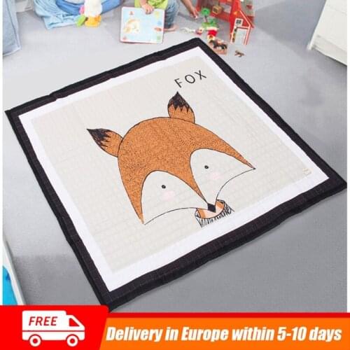 Cute Cartoon Animal Thicken Soft Rectangle Baby Kids Play Mats Crawling Blanket Floor Nordic Carpet Rug for Children Baby Toys