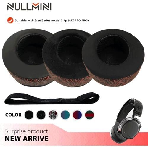 NullMini For SteelSeries Arctis 7,7P,9,9X,PRO,PRO+ Headphones Replacement Earpads Headband Temperature Color Changing Ear Pad