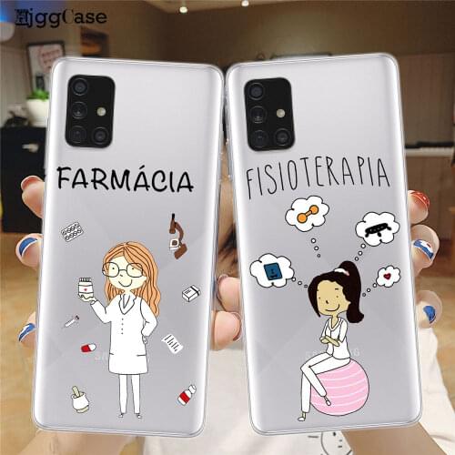 Social services psychology Doctors Nurse Teacher Clear Soft Phone Case For Samsung Galaxy A51 A01 A11 A21S A31 A41 A71 Back Cove