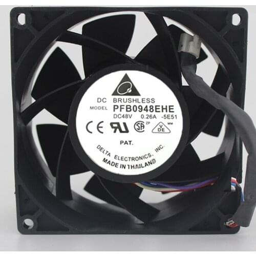 Brand New Original 9038 48V 0.26A Double Ball Server Inverter Fan PFB0948EH