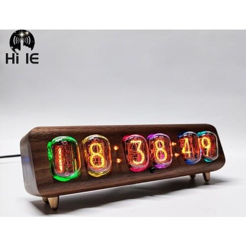 IN-12 IN12 Glow Tube Clock Bluetooth Integrated LED Nixie Digital Clock DC 5V Micro USB Boyfriend Gift Table Alarm Clock
