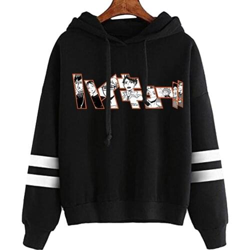 Haikyuu Hoodies Kuroo Anime Bokuto Manga Shoyo Volleyball Plus Size Hoodie Male Streetwear Fashion Sweatshirt Unisex