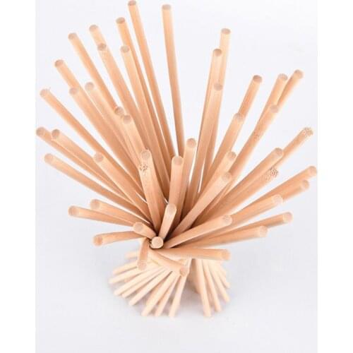 Y55D 50 Wooden Plant Grow Support Bamboo Plant Sticks Garden Canes Plants Flower Support Stick Cane