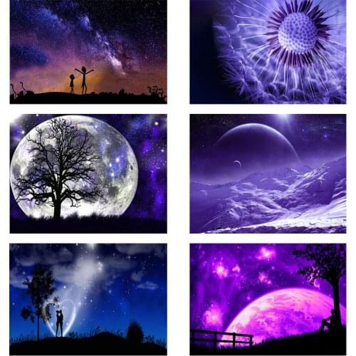 Diamond Mosaic Universe Landscape Diamond Painting Diamond Mosaic DIY Full Diamond Embroidery Living Room Home Decoration