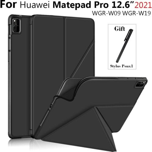 For Huawei MatePad Pro 12.6 Tablet Case Smart Magnetic Shell for Huawei MatePad Pro Case 12.6 Inch 2021 WGR-W09 W19 Cover Case