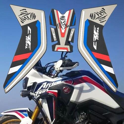 For Honda CRF1000L CRF 1000L CRF1000 L Africa Twin 2014-2019 Motorcycle Tank Pad Protector Sticker Fish Bone Sticker rubber