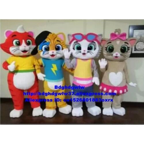 Cat Lampo Cats Mascot Costume Adult Cartoon Character Outfit Suit American Jubilee Commercial Strip Drive cx4050