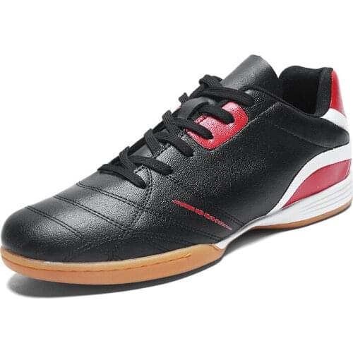 Sneakers Soccer Futsal Shoes Indoor Men Cow Leather Sport Football Shoe Man Professional Non-slip Training Athletic Trainers New