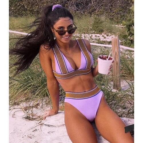 High Waist Bikini 2021 Solid Swimsuit Wrap Swimwear Women Sexy Bikinis Push Up Bikini Set Plus Size Bathing Suit Beach Wear