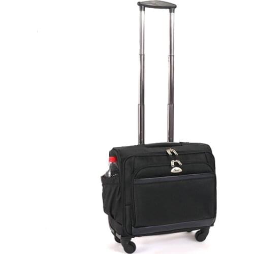 Letrend Business Oxford Rolling Luggage Spinner Men Trolley 18 inch Cabin laptop Bags Wheels Suitcases Travel Bag Trunk