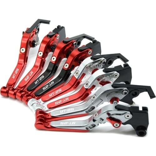 Motorcycle CNC Adjustable Foldable Motorbike Brakes Clutch Levers With mt-25 FOR YAMAHA MT-25 MT 25 MT25 2005 2006