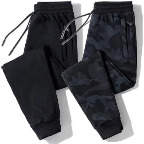 Mens sweatpants large size 5XL 100kg Male Hip hop Khaki Black Pockets Joggers Pants Man Korean Sweatpants Youthful vitality