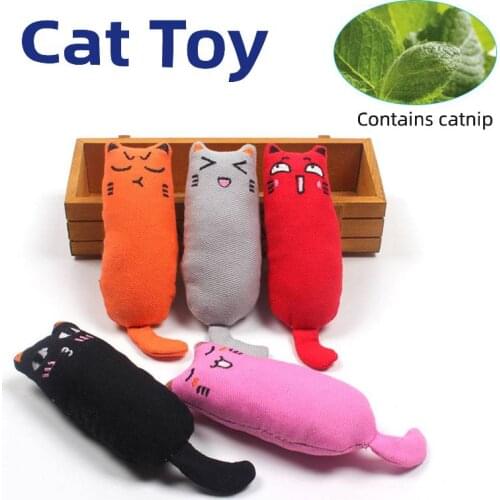 Stuffed Toys for Cats Teeth Grinding Catnip Cat Toy Cute Pet Kitten Chewing Vocal Toy Claw Sharpener