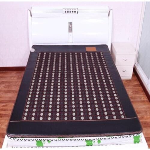 2017 NEW products Natural jade Double temperature dual-control tomalin mattess Far infrared heating stone mattress, health care