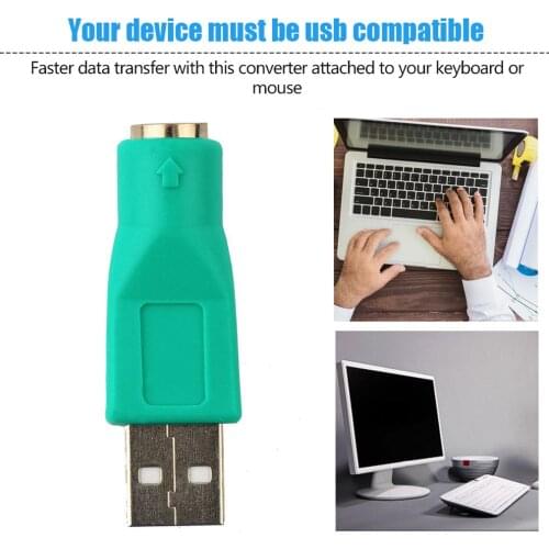 New Lightweight Practical USB Male For PS2 Female Cable Adapter Converter For Computers PC Laptop Notebooks Keyboard Mouse