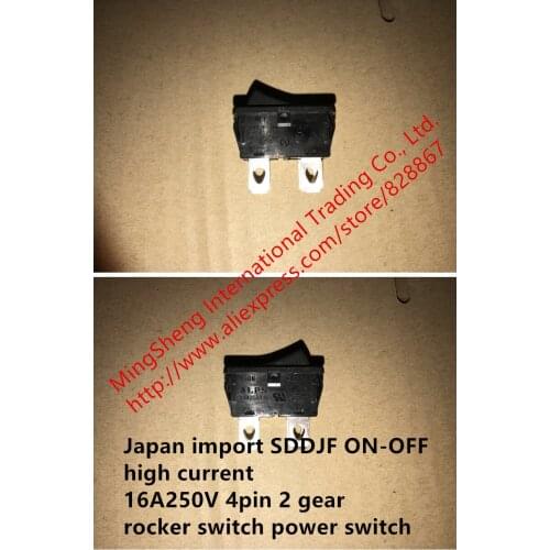 Original new 100% SDDJF30700 ON-OFF high current 16A250V 4pin 2 gear rocker switch power switch