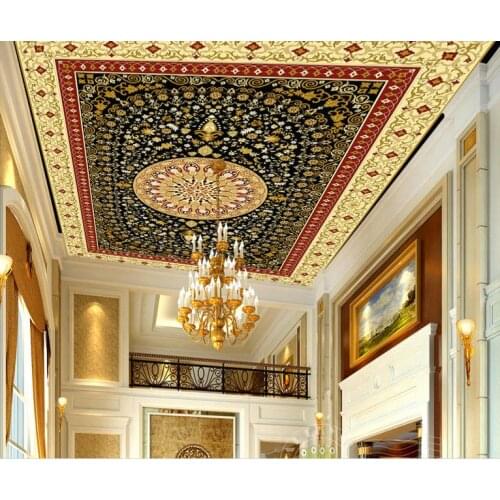 Custom papel de parede 3d ceiling wallpapers for living room National circle 3d ceiling home interior photo wallpaper