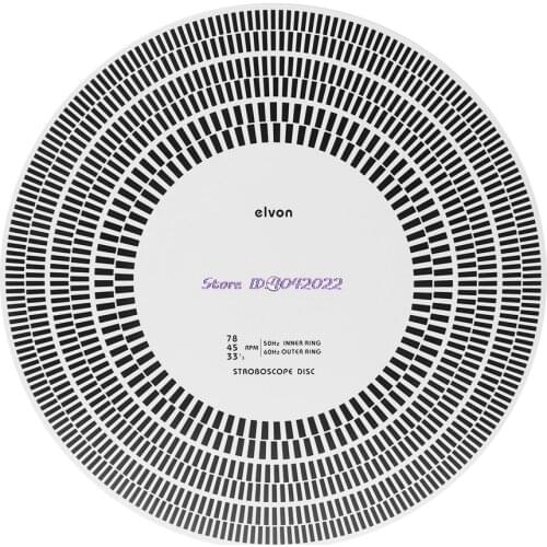 LP Vinyl Record Turntable Phono Tachometer Calibration Strobe Disc Stroboscope Mat 33 45 78 RPM