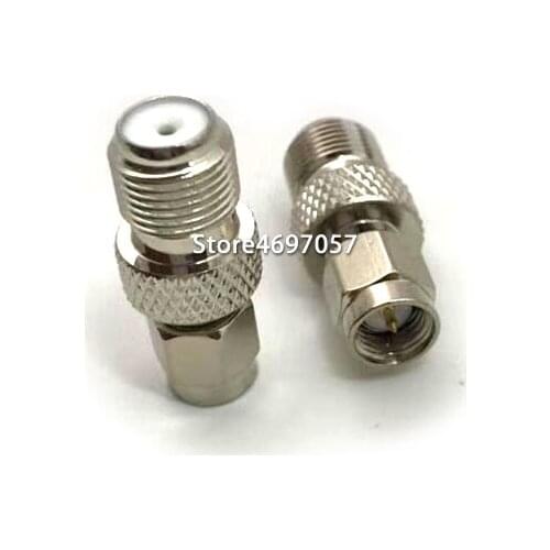 SMA Male To Type F Female Straight RF Coaxial Adapter Connector Converter