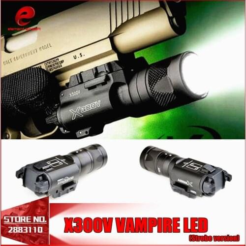Element Airsoft Tactical Pistol Flashlight Surefir X300 Glock 19 Accessories X300V Strobe Gun Light Pistol Weapons Light EX381
