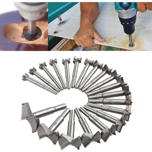 20pcs/set 14-50mm Forstner Drill Bits Woodworking Self Centering Hole Saw Cutter