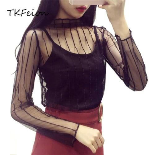 Блузки в горошек TKFeion China At AliExpress